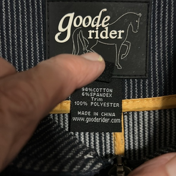 Goode Rider Women’s Equestrian Zip Up Vest Size Medium - Picture 4 of 8